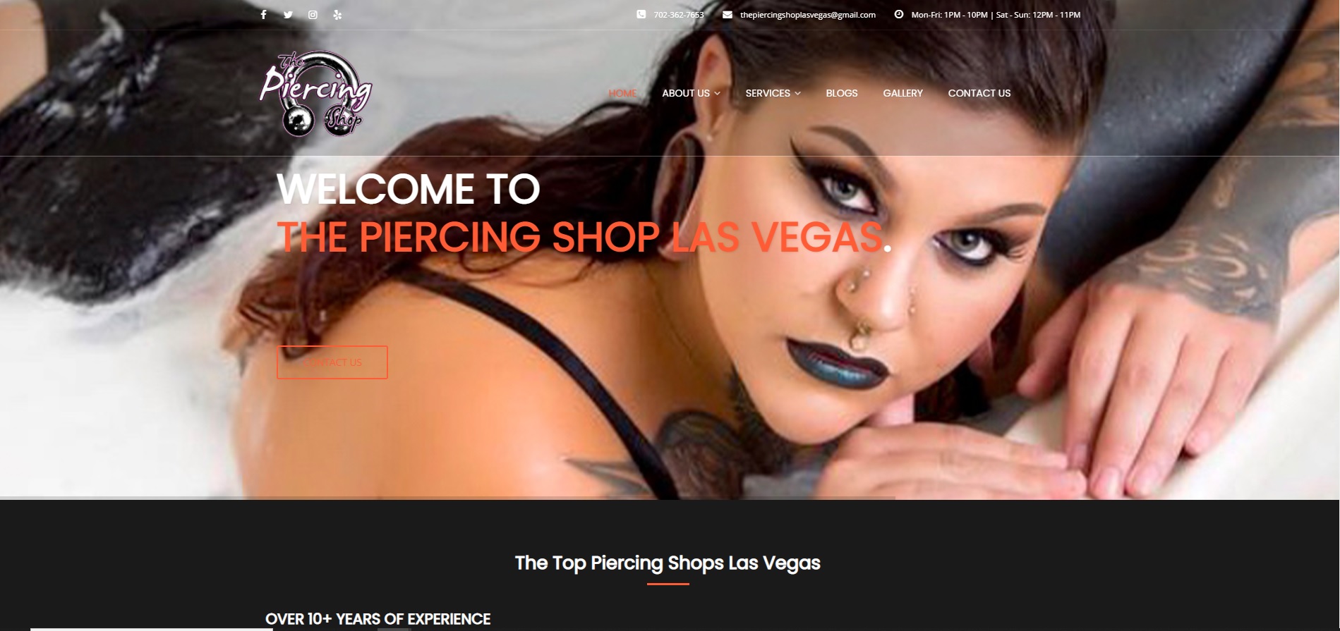the piercing shop website