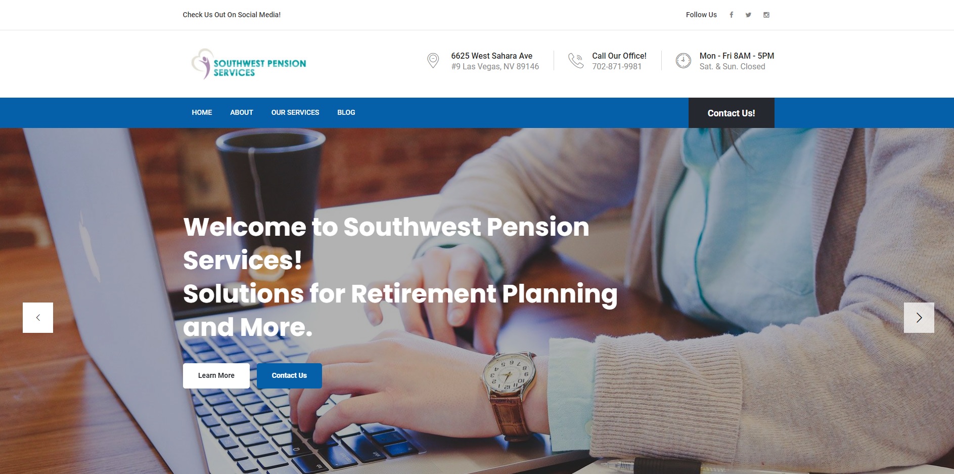 Pension Web Design
