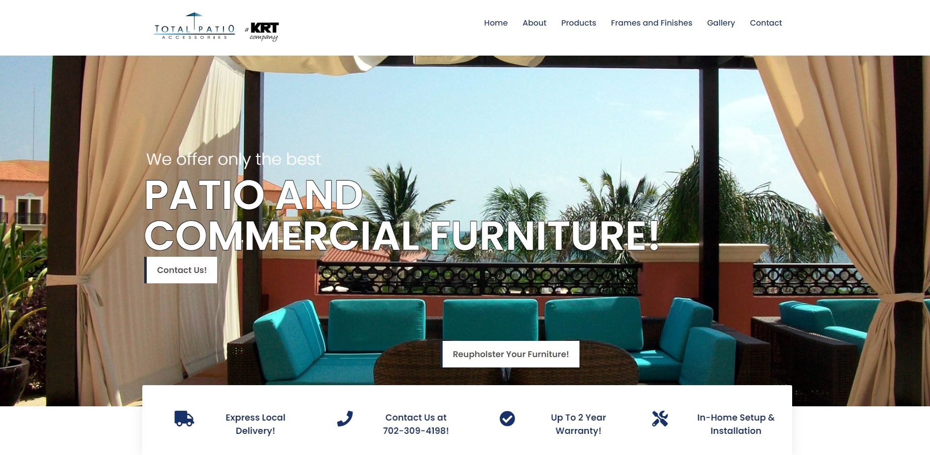 Patio Furniture Web Design